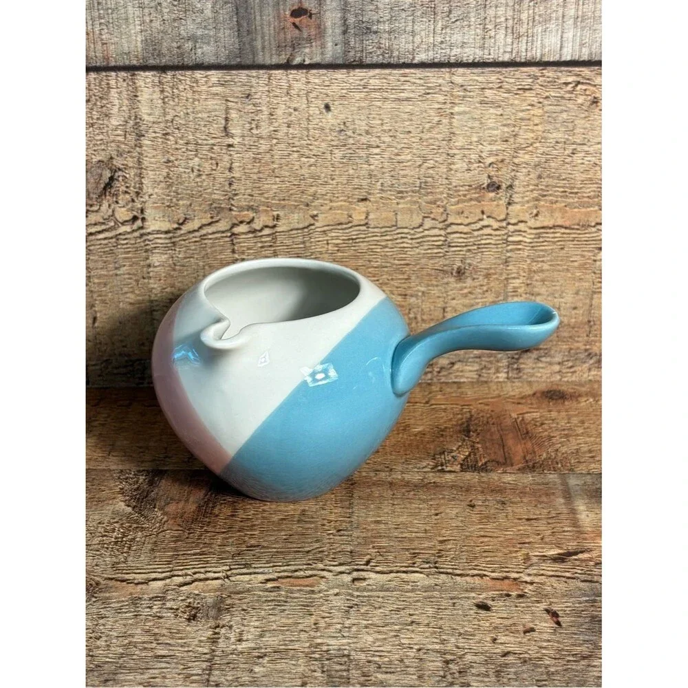 Rare Hall China Eva Zeisel Tri-Tone Creamer Pitcher & Sugar Bowl Vintage HTF